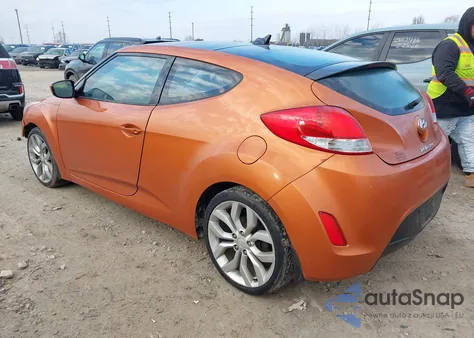 2012 Hyundai Veloster Base W/Black from USA, damaged, VIN KMHTC6AD2CU044065